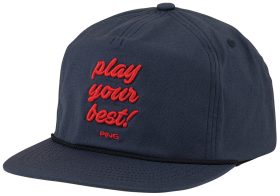 PING Men's Muni Golf Hat, Spandex/Polyester in Navy