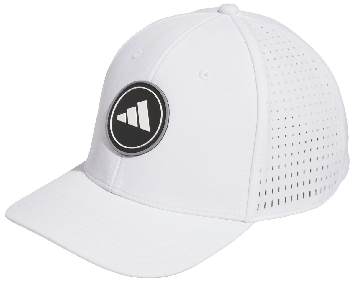 adidas Men's Hydrophobic Tour Golf Hat, Polyester/Elastane in White