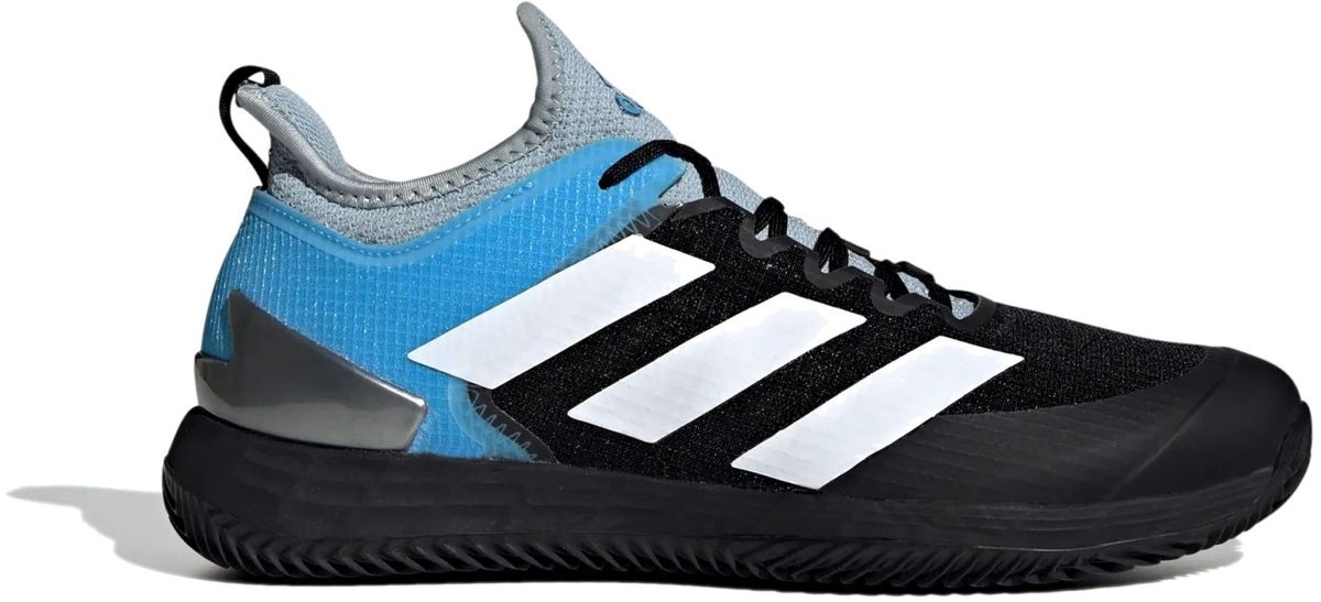 Adidas Men's Adizero Ubersonic 4 Tennis Shoes (Magic Grey/White/Core Black)