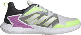 Adidas Men's Defiant Speed Tennis Shoes (Crystal White/Silver Metallic/Carbon)