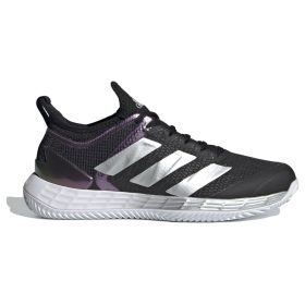 Adidas Women's Adizero Ubersonic 4 Clay Tennis Shoe (Core Black/Silver Metallic/Cloud White)