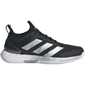 Adidas Women's Adizero Ubersonic 4 Tennis Shoes (Core Black/Silver Metallic/Cloud White)