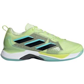 Adidas Women's Avacourt Tennis Shoes (Almost Lime/Core Black)