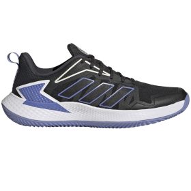Adidas Women's Defiant Speed Tennis Shoes (Core Black/White/Chalk Purple)