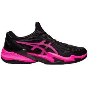 Asics Men's Court FF 3 Tennis Shoes (Black/Hot Pink)