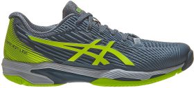 Asics Men's Solution Speed FF 2 Tennis Shoes (Steel Blue/Hazard Green)