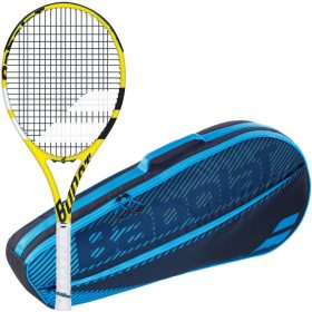 Babolat Boost Aero + Blue Club Bag Tennis Starter Bundle