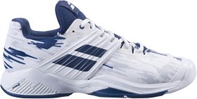 Babolat Men's Propulse Fury All Court Tennis Shoes (White/Estate Blue)