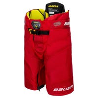 Bauer Supreme Mach Junior Ice Hockey Pants in Red Size Large