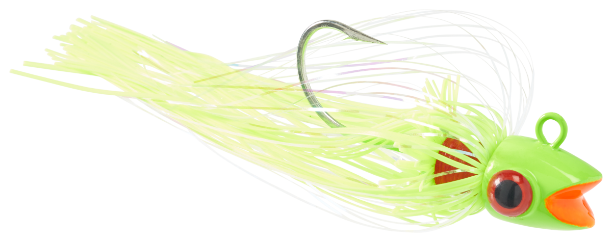 Blue Water Candy Chomper Silly Chute Jig - Chartreuse - 7 oz.