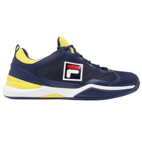 Fila Men's Speedserve Energized Tennis Shoes (Navy/Buttercup/White)