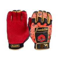 Franklin CFX Memorial Day Youth Batting Gloves - 2023 Model in Orange/Black Size Medium