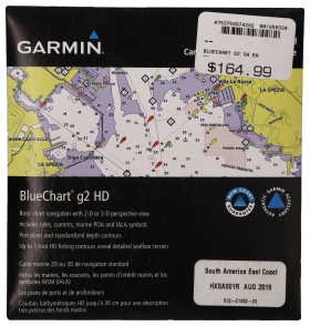 Garmin BlueChart g2 HD Chartplotter Maps microSD Card - South America East Coast