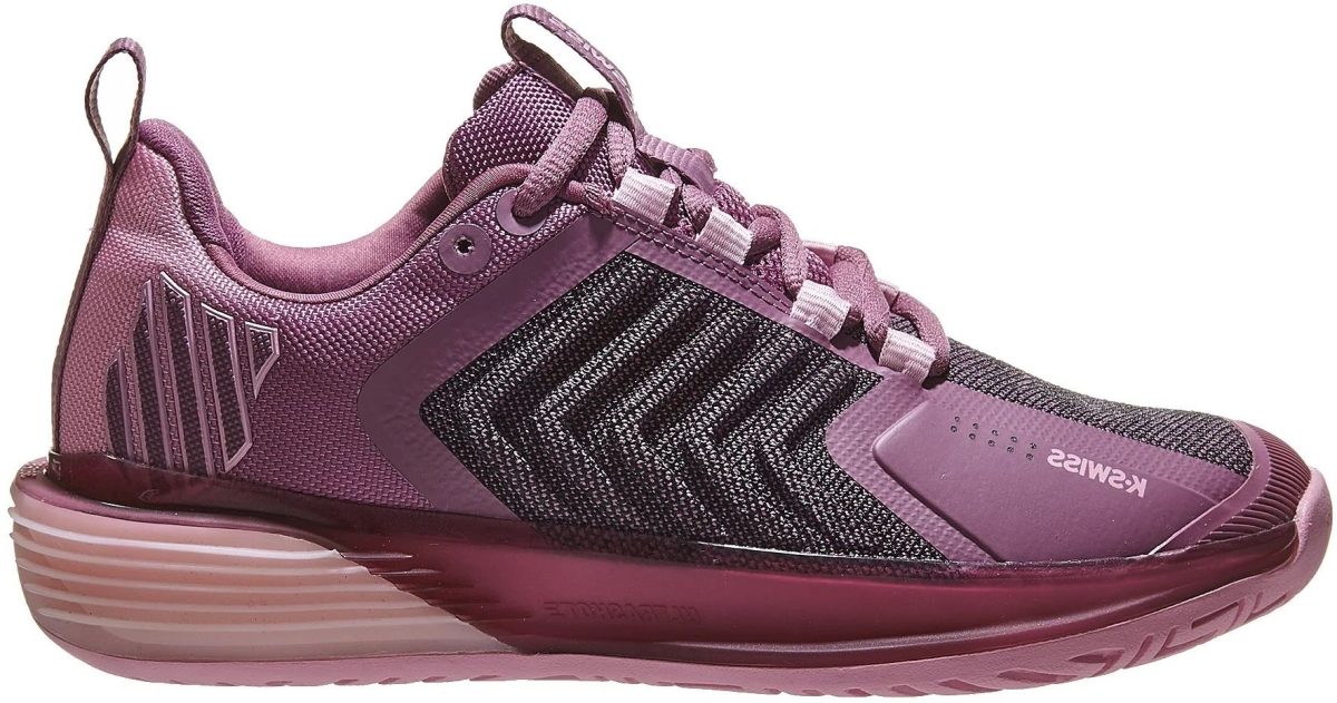 K-Swiss Women's Ultrashot 3 Tennis Shoes (Grape Nectar/Cameo Pink)