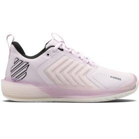 K-Swiss Women's Ultrashot 3 Tennis Shoes (Orchid Ice/-Blanc De Blanc/Black)