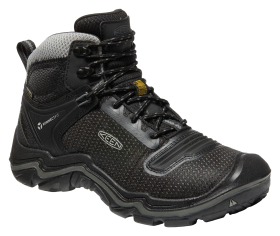 KEEN Durand EVO Waterproof Hiking Boots for Men - Black/Magnet - 12M