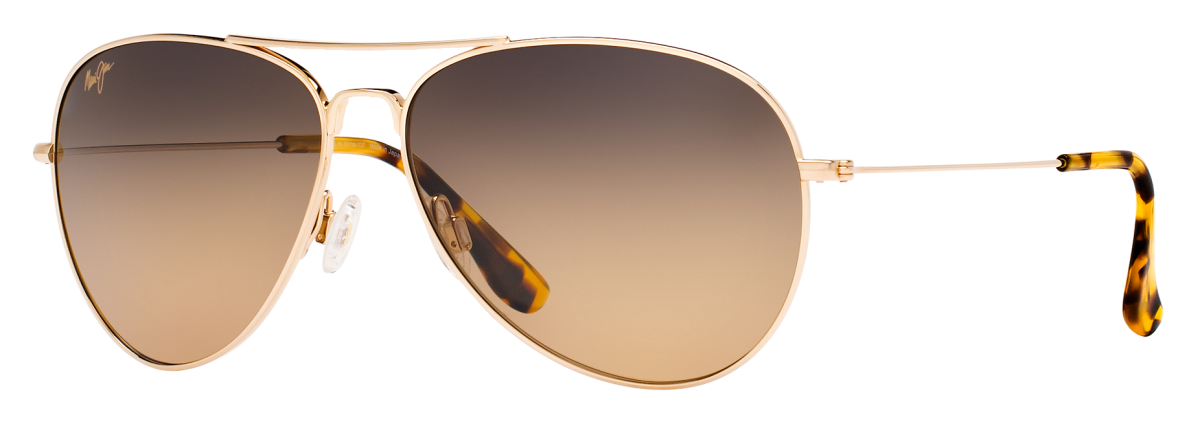 Maui Jim Mavericks Polarized Sunglasses - Gold/HCL Bronze