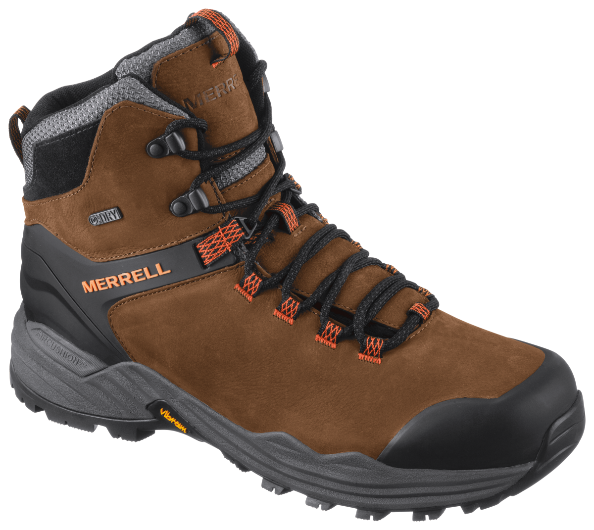 Merrell Phaserbound 2 Tall Waterproof Hiking Boots for Men - Dark Earth - 8M