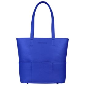 SportsChic Women's Vegan Midi Pickleball Tote Bag (Classic Blue)