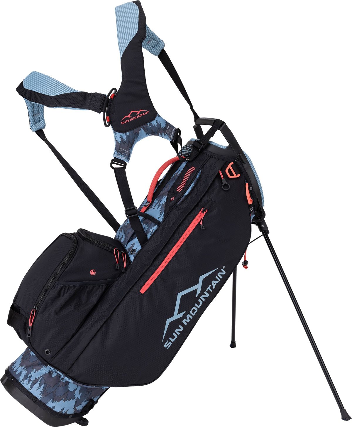 Sun Mountain Women's 3.5 Ls 14-Way Stand Bag 2024 in Highline/Black/Punch, Size 8.75" x 10.25"