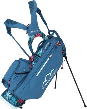 Sun Mountain Women's 3.5 Ls 14-Way Stand Bag 2024 in Palm/Spruce/Coral, Size 8.75" x 10.25"