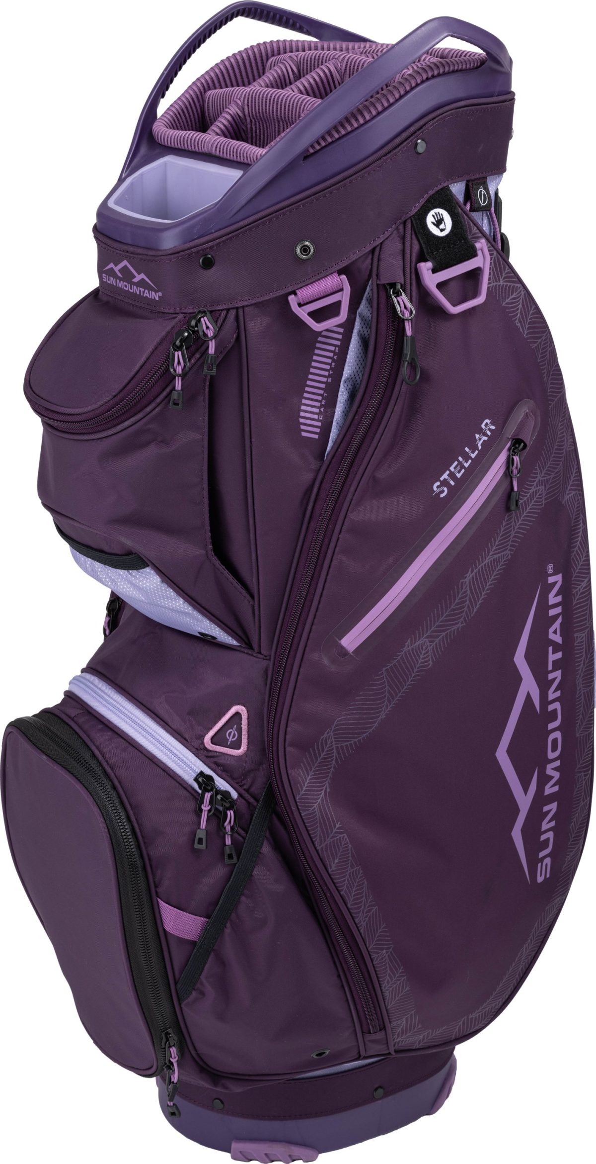 Sun Mountain Women's Stellar Cart Bag 2024 in Lilac/Plum/Violet