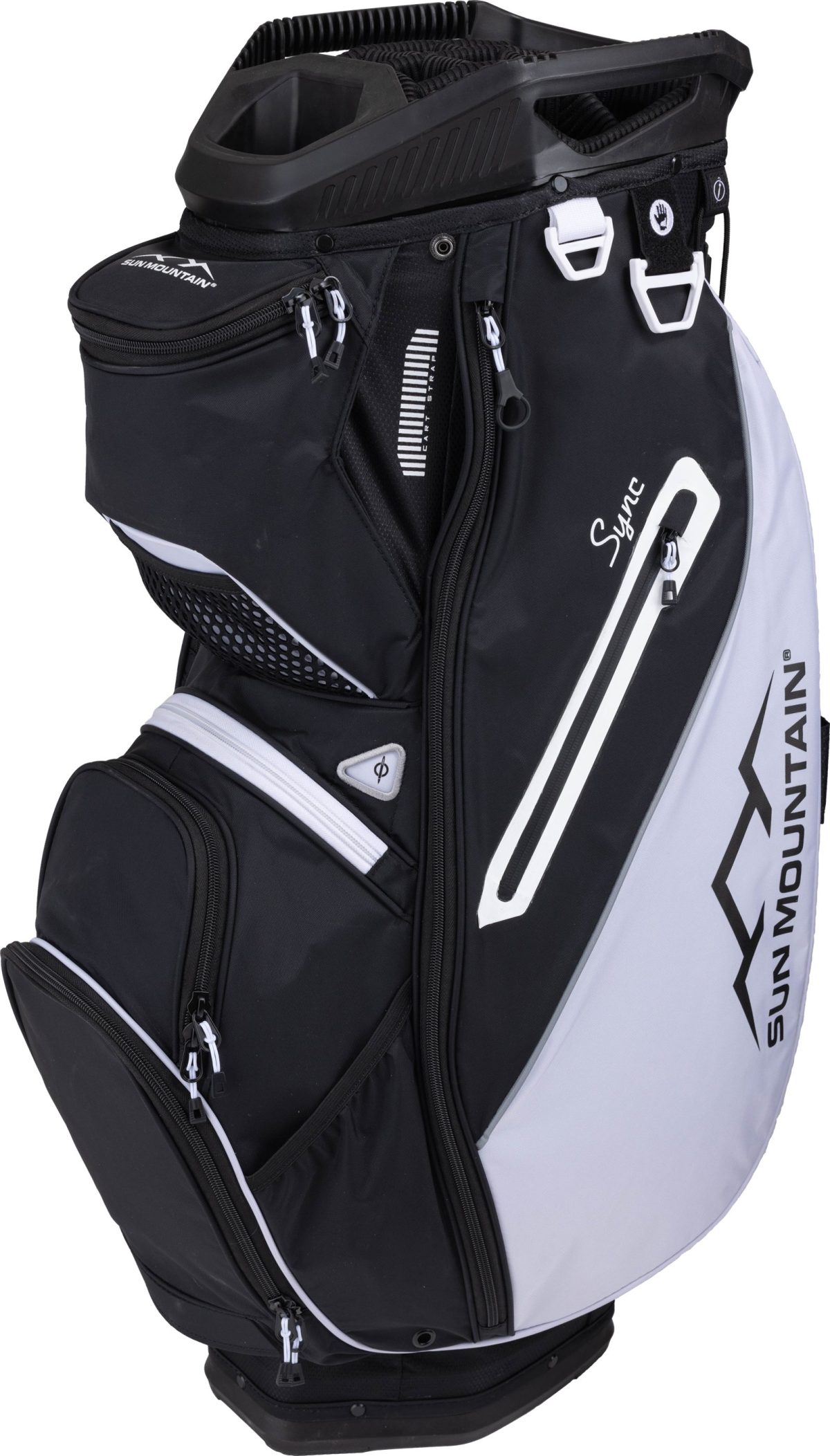 Sun Mountain Women's Sync Cart Bag 2024 in Black/White