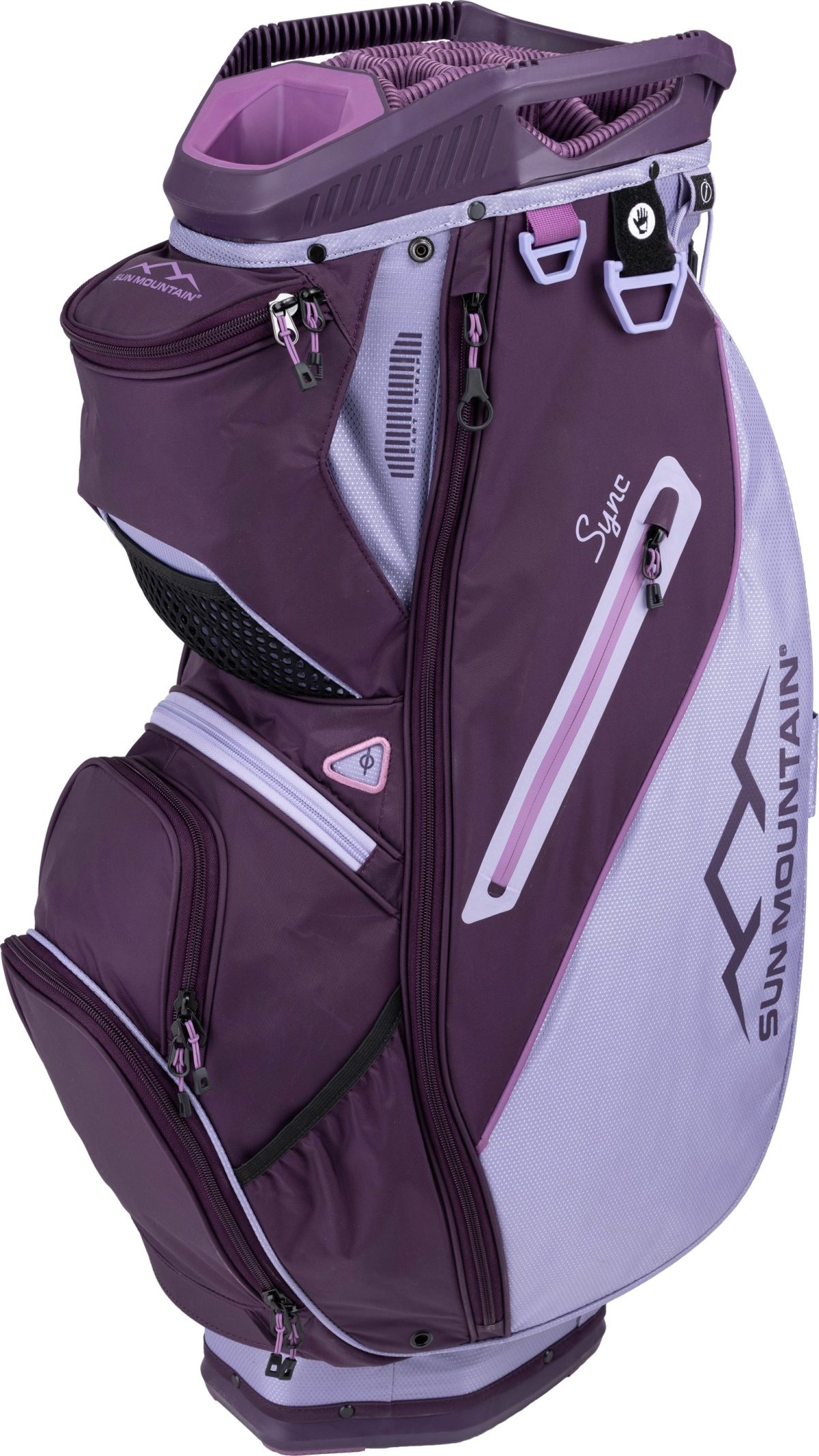 Sun Mountain Women's Sync Cart Bag 2024 in Lilac/Plum/Violet