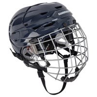 Warrior Covert RS Pro Hockey Helmet Combo in Navy