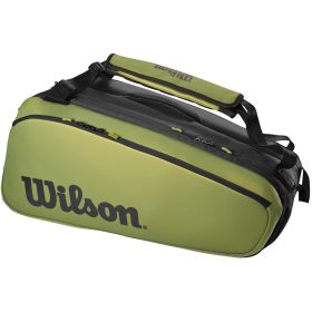 Wilson Super Tour Blade 9PK Tennis Racquet Bag (Green/Black)