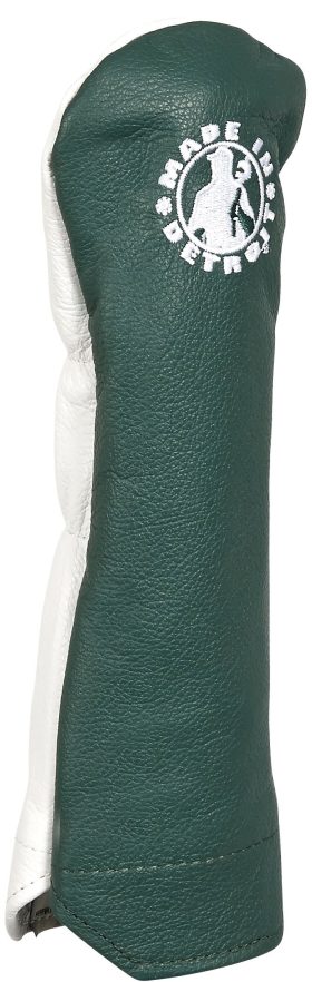 Winston Collection Leather Made In Detroit Hybrid Headcovers in Green/White