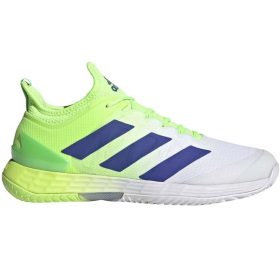 adidas Men's adizero ubersonic 4 Tennis Shoes (Signal Green/Sonic Ink/White)
