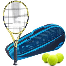 Babolat Aero G Tennis Racquet + Blue Club Bag and 3 Balls
