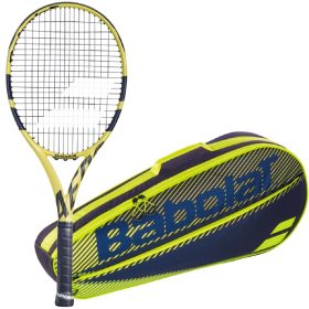 Babolat Aero G Tennis Racquet + Yellow Club Bag Starter Bundle
