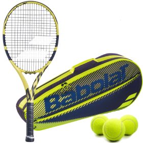 Babolat Aero G Tennis Racquet + Yellow Club Bag and 3 Balls