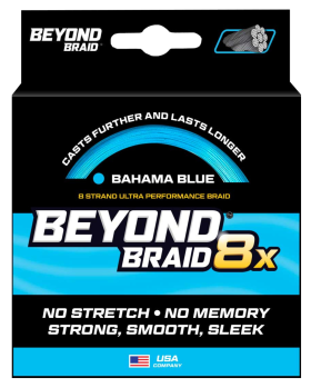 Beyond Braid 8X Ultra Performance 8-Strand Fishing Line - Bahama Blue - 2000 Yards - 100 Lb. Test
