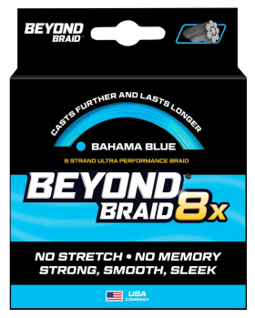 Beyond Braid 8X Ultra Performance 8-Strand Fishing Line - Bahama Blue - 2000 Yards - 50 Lb. Test