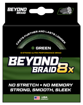 Beyond Braid 8X Ultra Performance 8-Strand Fishing Line - Green - 2000 Yards - 50 Lb. Test