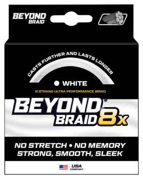 Beyond Braid 8X Ultra Performance 8-Strand Fishing Line - White - 2000 Yards - 100 Lb. Test