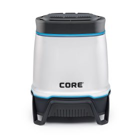 Core Equipment 1250-Lumen Rechargeable Bluetooth Speaker Lantern with USB Output