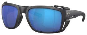 Costa Del Mar King Tide 8 580G Glass Polarized Sunglasses - Black Pearl/Blue Mirror - Large