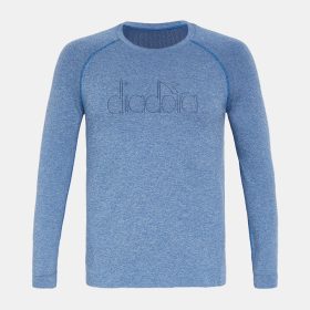 Diadora LS T-Shirt Skin Friendly Men's Running Apparel Dutch Blue