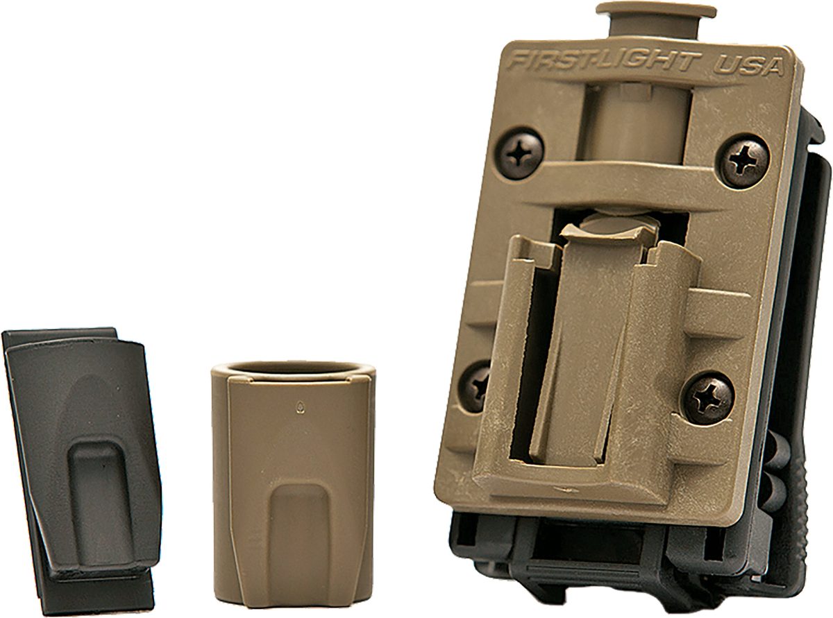 First-Light USA TRS Flashlight Belt Mount - Coyote Brown