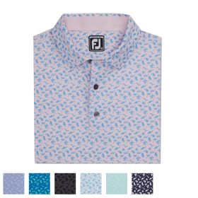 FootJoy Athletic Fit Beach Print Lisle Self Collar