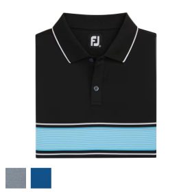 FootJoy Engineered Pin Stripe Lisle Knit Collar