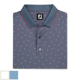 FootJoy Push Play Print Lisle Knit Collar-Previous Season Style