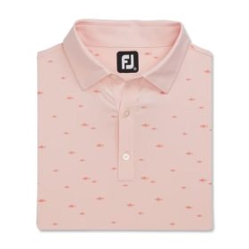 FootJoy School of Fish Print Lisle Self Collar