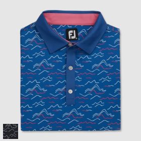 FootJoy Wave Print Lisle Self Collar