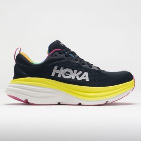 HOKA Bondi 8 Men's Running Shoes Black/Citrus Glow