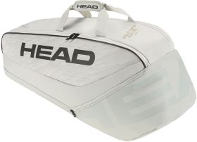 Head Pro X 6R Tennis Bag (Corduroy White/Black)
